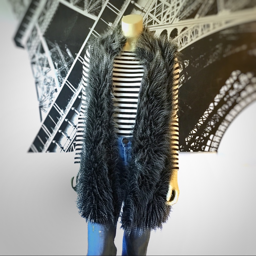 MICHAEL KORS Faux Fur Raccoon Vest!